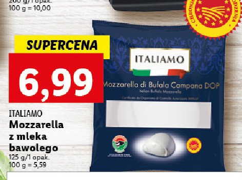 Ser mozzarella z mleka bawolego Italiamo promocje