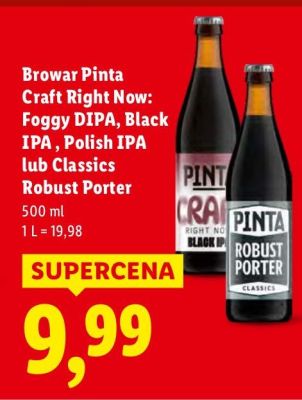 Piwo Craft Right Now: Classics Robust Porter promocja w Lidl