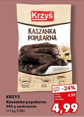 Kaszanka popularna 500 g promocja w Kaufland