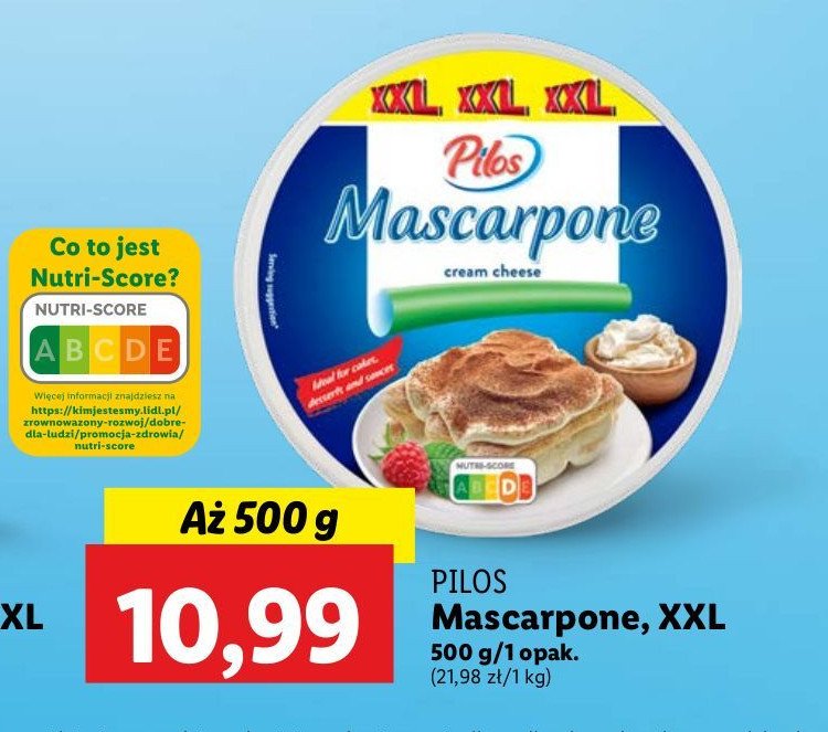 Serek mascarpone Pilos promocja