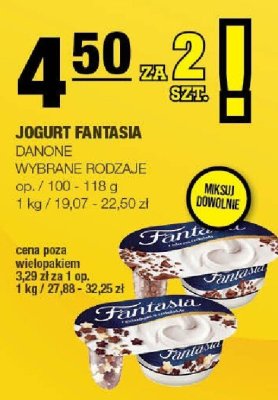 Jogurt Fantasia Danone promocja w SPAR