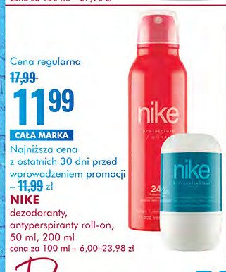 Dezodorant NIKE TRENDY Nike cosmetics promocja