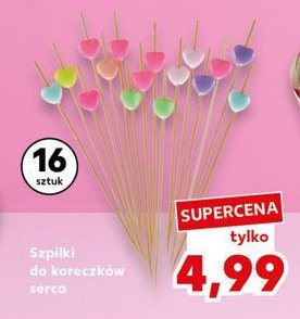 Szpilki do koreczków z pastelowymi serduszkami promocja