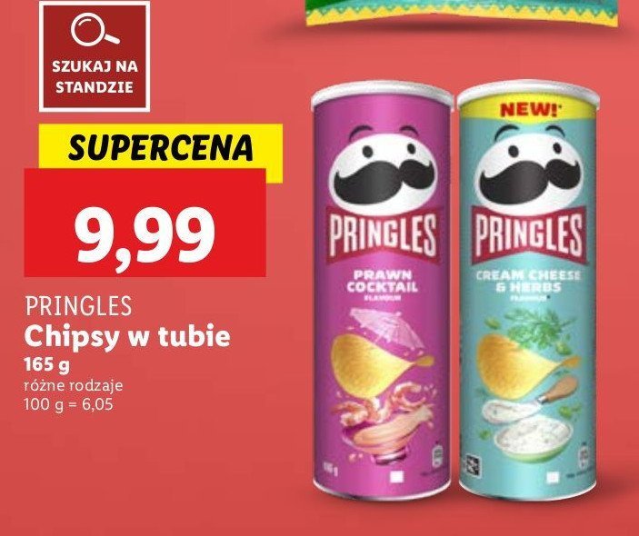Chipsy prawn cocktail Pringles promocja w Lidl