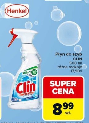 Płyn do szyb CLIN 500 ml różne rodzaje promocja w Carrefour
