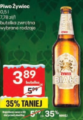 Piwo Żywiec promocja w Delikatesy Centrum