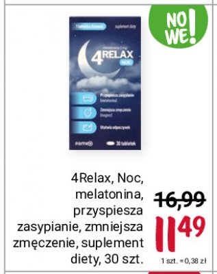 Suplement diety na noc 4relax promocja