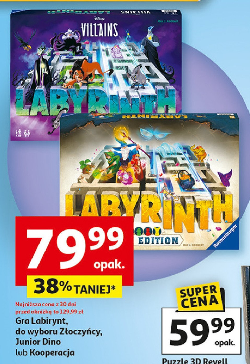 Gra labyrinth junior dino Ravensburger promocja