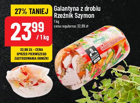 Galantyna drobiowa Rzeźnik szymon poleca promocja w POLOmarket