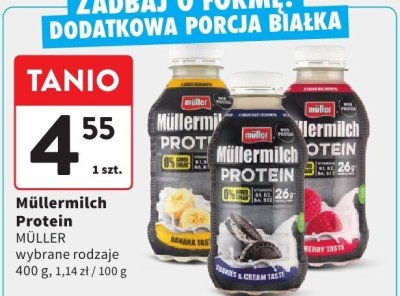 Müllermilch Protein MÜLLER wybrane rodzaje promocja w Intermarche
