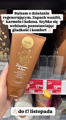 Balsam do ciała YOPE Zimowa słodycz odżywczy promocja w Rossmann