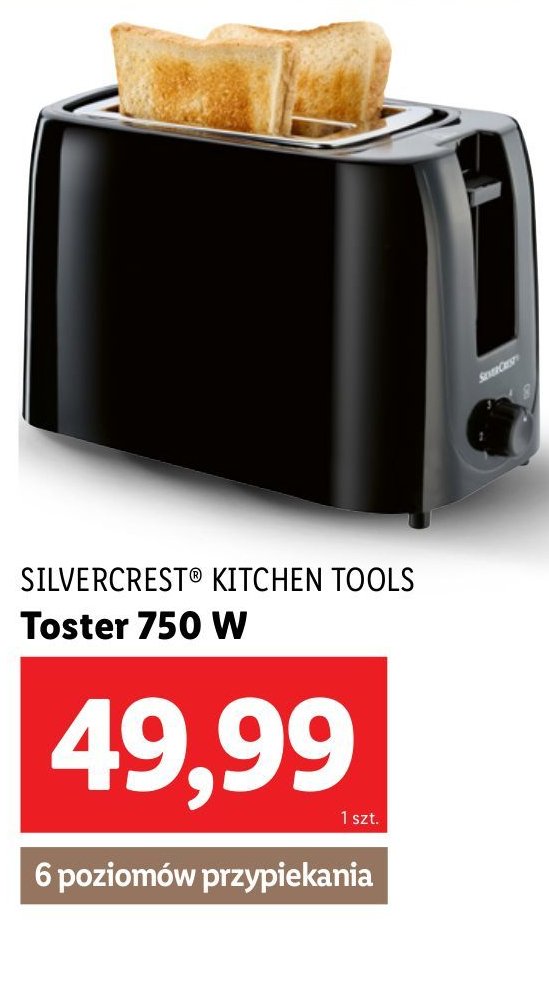 Toster 750 w Silvercrest promocja