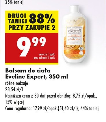 Balsam pod prysznic intensywnie ujędrniający Eveline argan oil + macadamia promocja w Biedronka