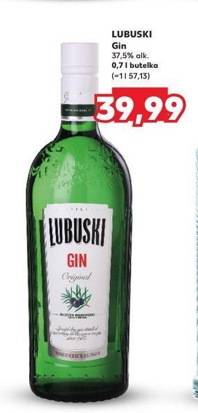 Gin Lubuski gin promocja w Kaufland