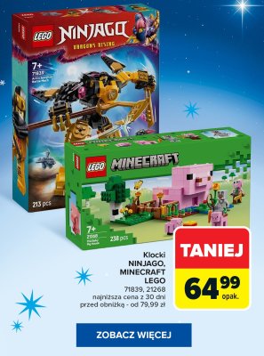 Klocki LEGO MINECRAFT 21268 promocja w Carrefour