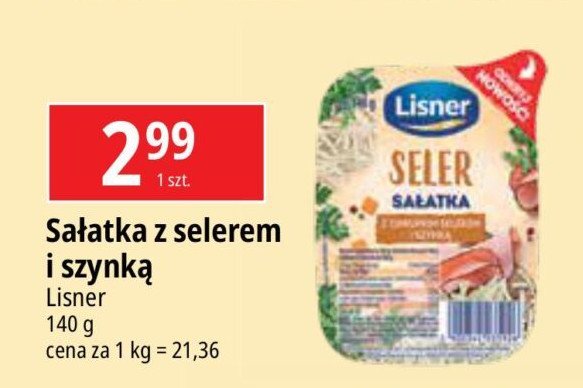 Sałatka z chrupkim selerem i szynką Lisner promocja