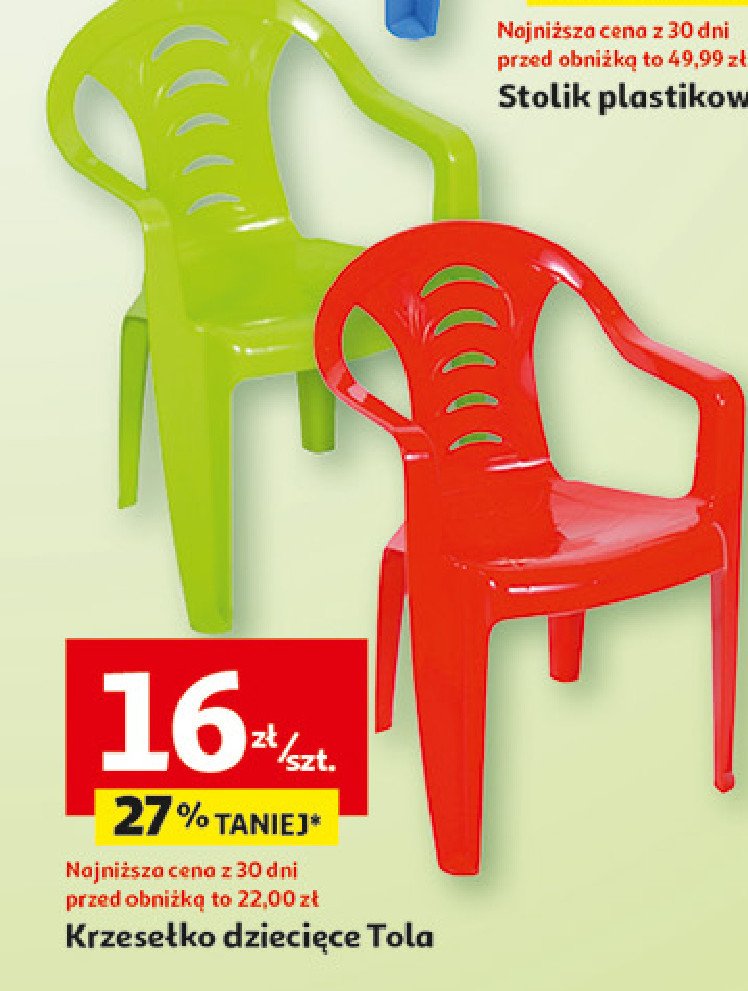 Krzese艂ko plastikowe tola promocja