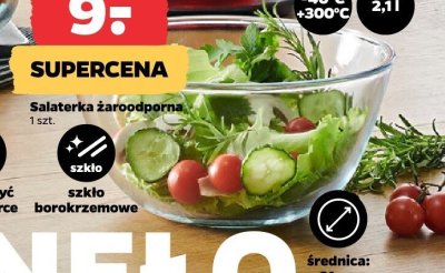 Salatarka żaroodporna średnica 21cm promocja w Netto
