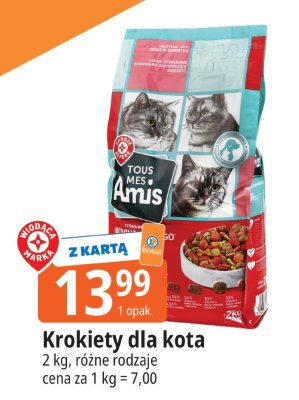 Karma Krokiety dla kota Tous Mes Amis promocja w Leclerc