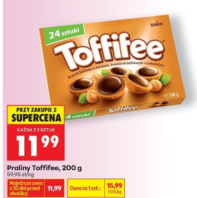 Praliny Toffifee, 200 g promocja w Biedronka