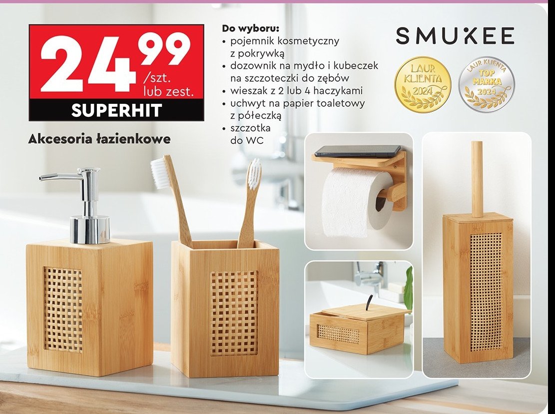Szczotka do wc Smukee promocja w Biedronka