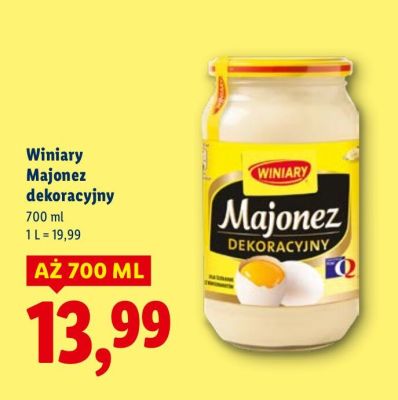 Majonez dekoracyjny Winiary promocja w Lidl