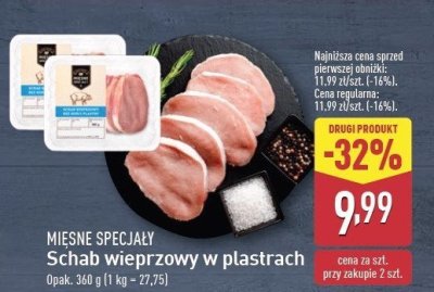 Schab wieprzowy bez kości Mięsne specjały zawsze świeże (aldi) promocja