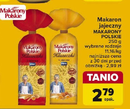 Makaron kluseczki babuni 5-jajeczny Makarony polskie promocja