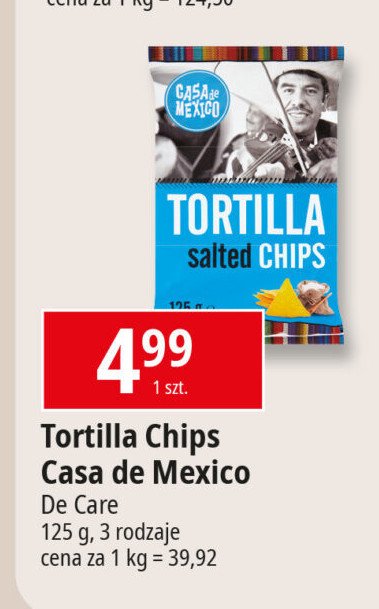 Chipsy tortilla solone Casa de mexico promocja