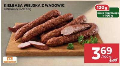 Kiełbasa wiejska z wadowic promocja w Stokrotka