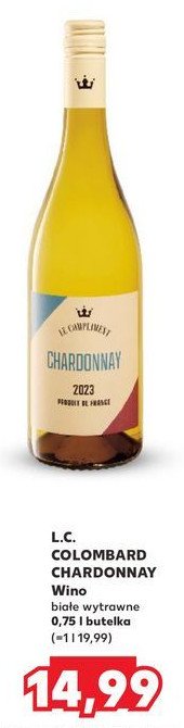 Wino Le compliment colombard chardonnay promocja w Kaufland