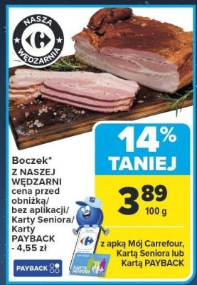 Boczek z NASZEJ WĘDZARNI promocja w Carrefour
