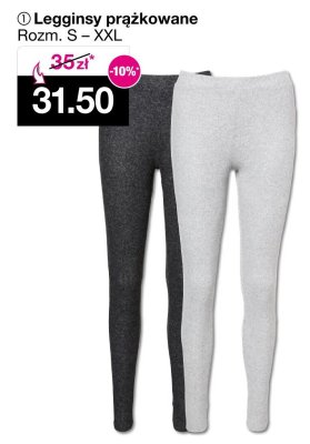 Legginsy prążkowane damskie Rozm. S – XXL promocja w Woolworth