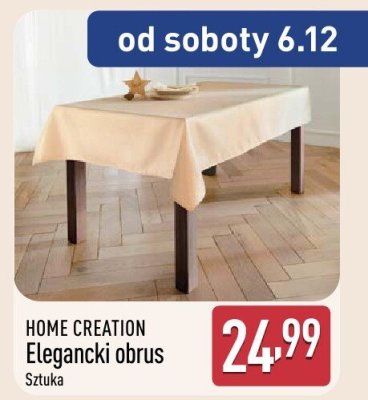 Elegancki obrus HOME CREATION promocja w Aldi