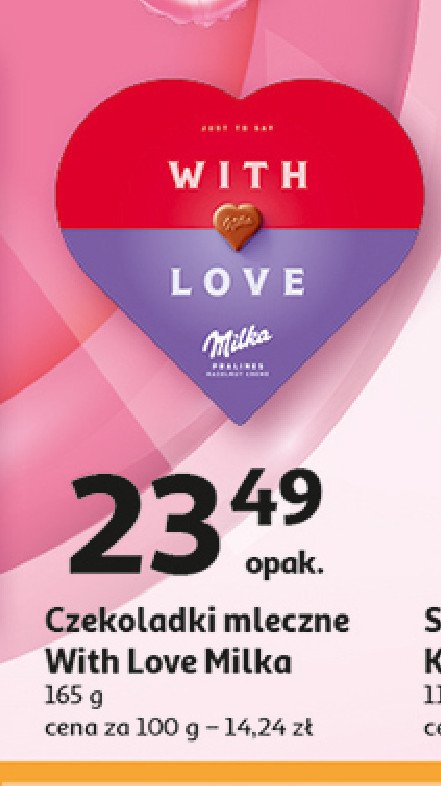 Bombonierka MILKA WITH LOVE promocja w Auchan