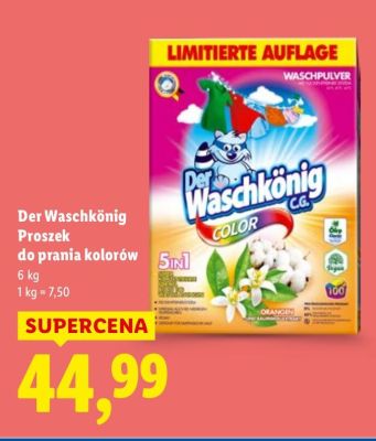 Proszek do prania kolorów Der Waschkönig promocja w Lidl