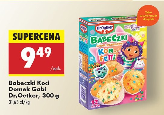 Babeczki waniliowe konfetti Dr. oetker babeczki promocja w Biedronka