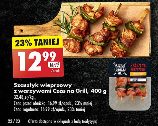 Szaszłyk wieprzowy z warzywami Czas na grill promocja