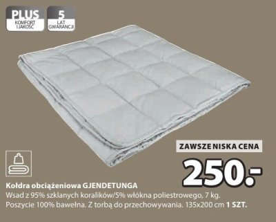 Kołdra obciążeniowa GJENDETUNGA promocja w Jysk