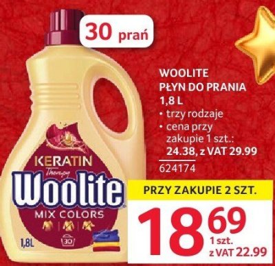 Płyn do prania Woolite 1,8 L promocja w Selgros