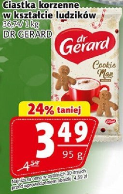 Ciastka korzenne w kształcie ludzików DR GERARD promocja w Prim Market