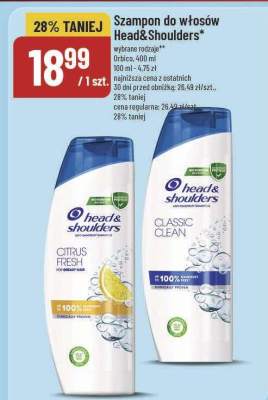 Szampon Head&Shoulders Classic Clean promocja w POLOmarket