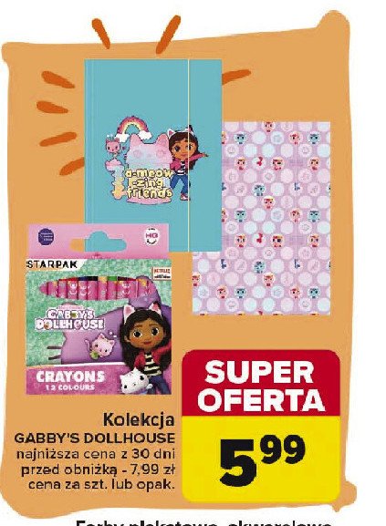 Teczka z gumką gabby's dollhouse promocja