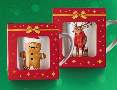 Zestaw świąteczny: kubek + cukierki Magnetic, 85 g promocja w Biedronka