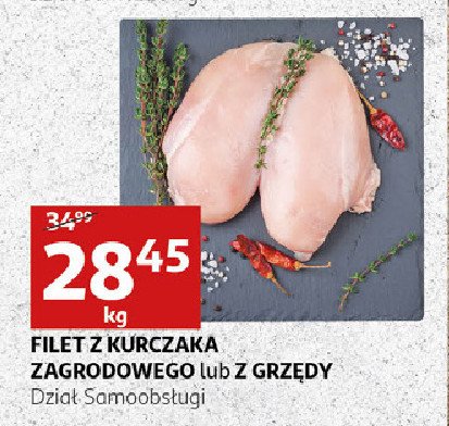 Filet z kurczaka z grzędy promocja w Auchan