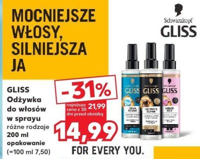 Odżywka do włosów różne rodzaje 200 ml promocja w Kaufland