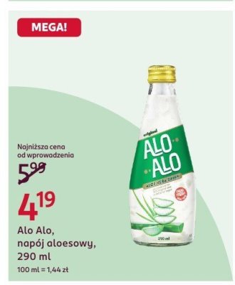 Napój aloesowy Alo Alo, 290 ml promocja w Rossmann