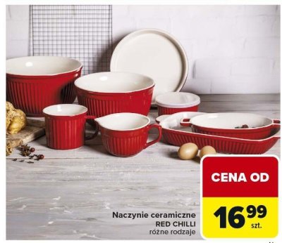 Naczynia ceramiczne RED CHILLI różne rodzaje promocja w Carrefour
