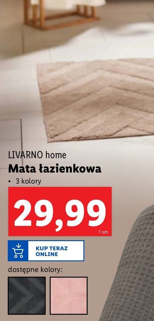 Mata łazienkowa LIVARNO HOME promocja