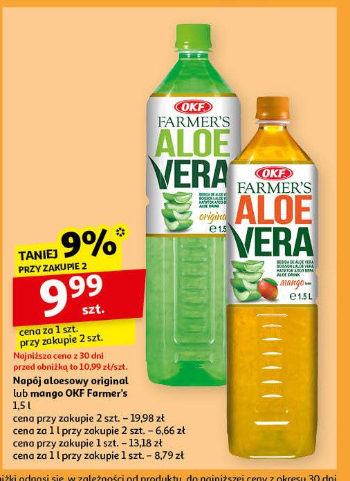 Napój aloesowy z mango Okf promocja